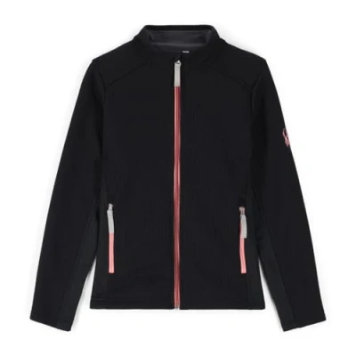 Image of Spyder Girl&#039;s Bandita Fz Fleece Jacket, Black, 176 UK