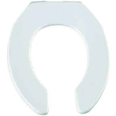 Image of Bemis 955CT 000 Commercial Heavy Duty Toilet Seat, White, Round