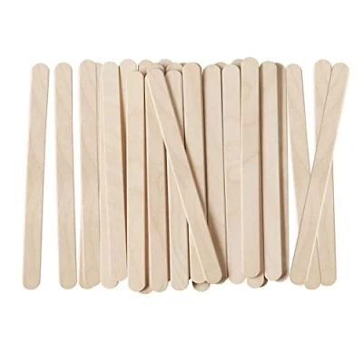 Image of [200 Count] 4.5 Inch Wooden Multi Purpose Popsicle Sticks for Crafts, ICES, &amp; Ice Cream