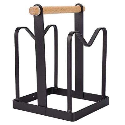 Image of Chopping Board Rack, Pot Pan Lid Holder Cutting Organiser Kitchen Countertop Bakeware Baking Tray Stand, 4.9x7.3x5.5inch
