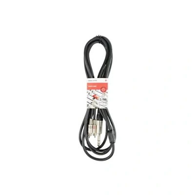 Image of chord S6J 2R300 6 m 6.3 mm TRS Jack to 2 x RCA Phono Lead