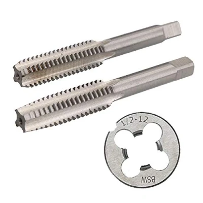Image of 1/2&quot; x 12 BSW Whitworth Tap &amp; Die Set Taper Plug Tungsten Steel