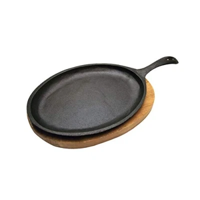 Image of Samuel Groves Cast Iron Sizzle Platter Pan 140 X 32mm