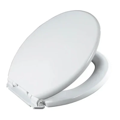 Image of Showerdrape Toledo White Wrap Over Plastic Toilet Seat