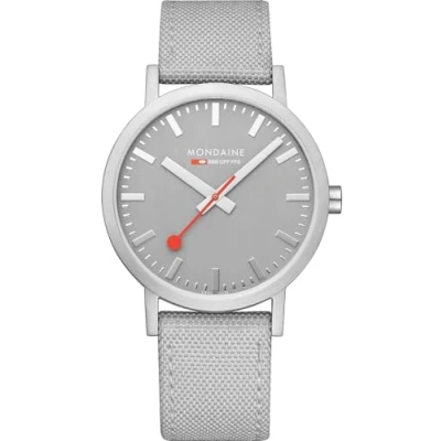 Image of Mondaine Men Analog Quartz Watch with Textile Strap A6603036080SBH