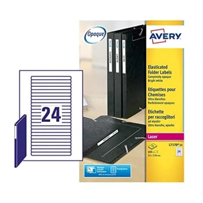 Image of Avery Labels for Binders 134 x 11 White