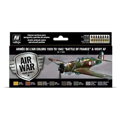 Image of Vallejo VAL71626 AV Model Air Set Arm e de l&#039;Air Colors(1939 42)