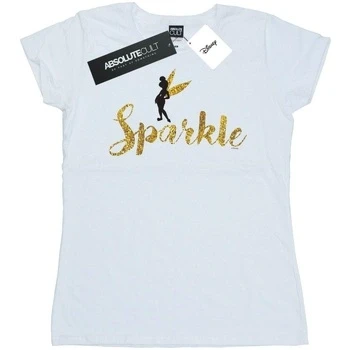 Image of Disney Women&#039;s Princess Tinker Bell Sparkle Time T Shirt White Large
