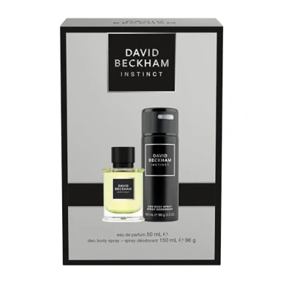 Image of David Beckham Instinct Giftset for Him including an Eau de Parfum 50ml &amp; Deodorant Body Spray 150ml, Captivating Fougère Citrus Perfume