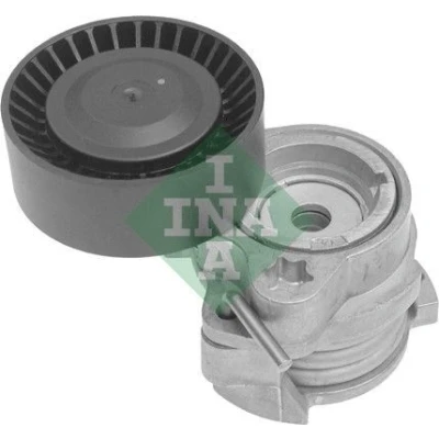 Image of 11287505224, 11287542680, 11287549588, 7505224, 7542680 Tensioner Lever, v ribbed belt INA 534 0122 10 70mm 26mm BMW: 6 Convertible, X5, 5 Saloon