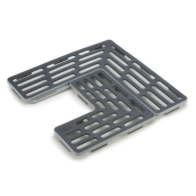 Image of Joseph Adjustable Sink Mat Saver Grey Set of 2