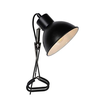 Image of Lucide MOYS Clamp lamp 1xE27 Black