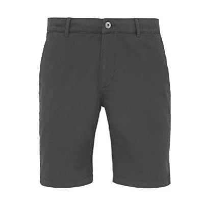 Image of Asquith &amp; Fox Men&#039;s Chino Shorts. Sizes XS 4XL (4XL 44&quot;, Slate)