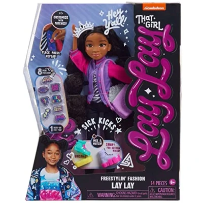 Image of LAY 26701 Girl Freestylin’ Fashion Doll with Outfits and Accessories, Multi color, 11 Inches
