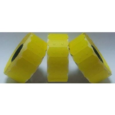 Image of Gato CT4 26mm x 12mm Sato Kendo 26 / Samark Price Gun Labels Yellow 20 Rolls 30,000