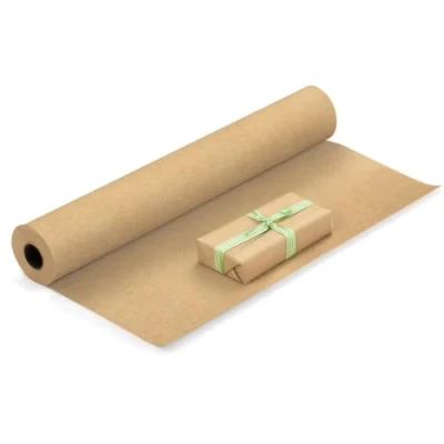 Image of Kraft Paper Roll 90gsm 25m x 44.5cm Brown Eco Friendly Biodegradable, Compostable, Recyclable Perfect for Gift Wrapping, Crafts, Art, Packing, Postal, Shipping, Dunnage &amp; Parcel