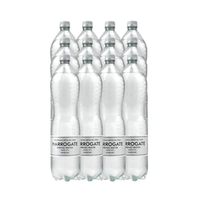 Image of Harrogate Spring Bottled Water Sparkling 1.5L PET Silver Label/Cap (Pack of 12) P150122C