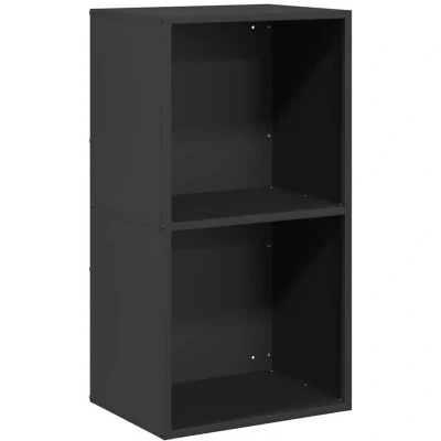 Image of vidaXL Firewood Rack Black 40x30x75 cm Cold rolled steel