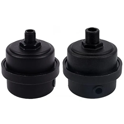 Image of 2 Pack Air Compressor Silencer Filter Plastic Housing Canister Piston Muffler for Blowers, Compressors, Boilers, etc (1/2&quot;PT 20mm)