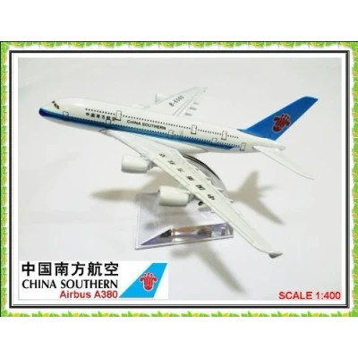 Image of Airbus A380 China Southern Metal Plane Model 16cm