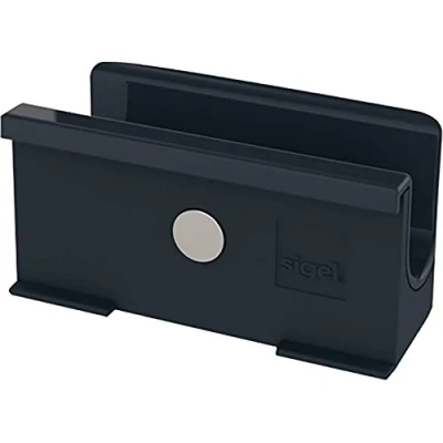 Image of SIGEL GL800 Pen Holder, 7.5 x 3.7 3.5, for Glass magnetic Boards, anthracite
