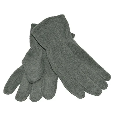 Image of Childs Fleece Gloves, Grey, Age 5/7