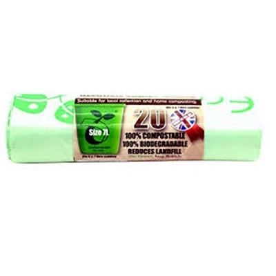 Image of ECOBAG 7L COMPOSTABLE KITCHEN CADDY LINER 20 BAGS