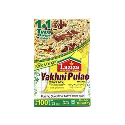 Image of 6 x Laziza Yakhni Pulao Spice Mix Masala 100g …