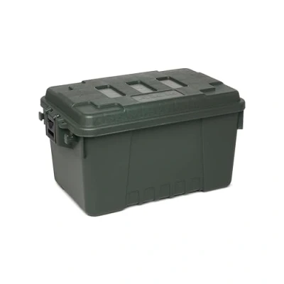Image of Plano Sportman&#039;s Trunk Small Fishing Case Olive Drab box