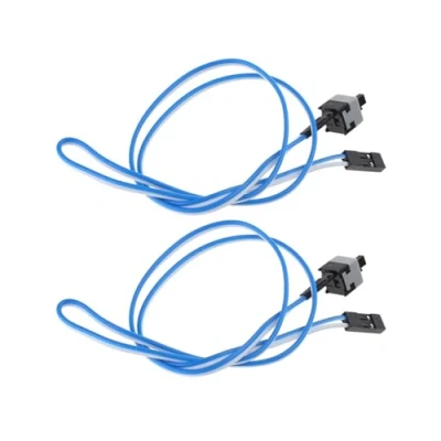 Image of 2 PCS Pc Motherboard Cable Power Supply I/O Reset Button Switch Line Replacement Desktop Computer Chassis Lines
