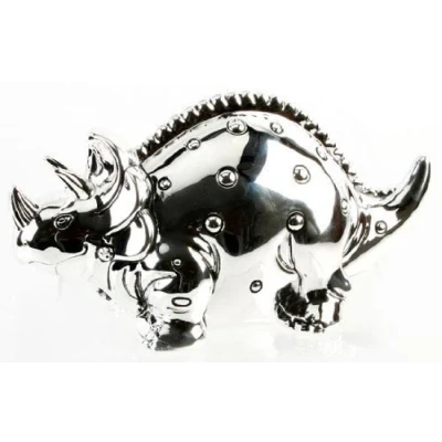 Image of Christening Gifts. Boys Dinosaur Triceratops Money Box