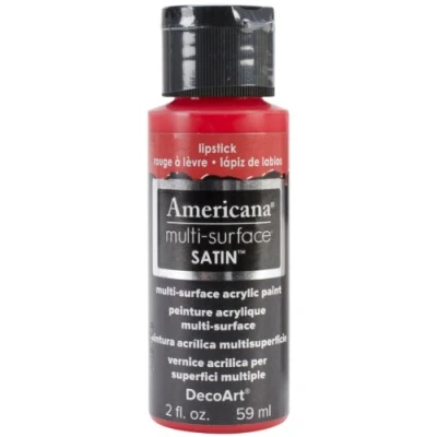 Image of DecoArt Acrylics Multi Purpose Paint, Lipstick Satin