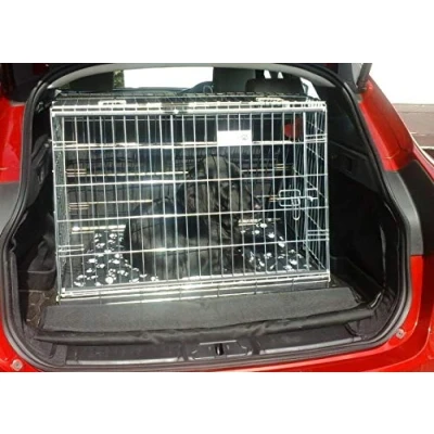 Image of Pet WORLD Jaguar F Pace Dog Puppy sloped Car travel training carrier crate, cage,