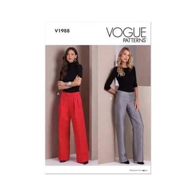 Image of VOGUE PATTERNS V1988U5 Misses&#039; Trousers U5 (16 18 20 22 24)