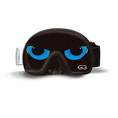 Image of Soggle Ski Goggles Protection, Microfibre Cover (One Size), eyes 02 blue