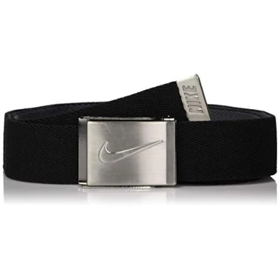 Image of NIKE Boys&#039; Reversible Stretch Web Belt, Black, One Size