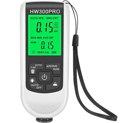 Image of SDYGDB Paint Thickness Gauge Meter Fe/NFe Probe Coating Professional Multifunctional Car Depth Test Precise HW 300PRO for Automatic Detection(White)