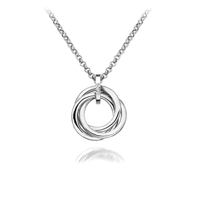 Image of Hot Diamonds Trio Silver Belcher Pendant