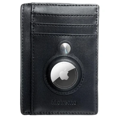 Image of MOIRENTO Slim Airtag Wallet Credit Card Holder, PU Leather, RFID Blocking Thin Apple Air Tag. Tag Mens UK