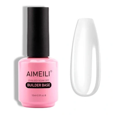 Image of AIMEILI Clear Building Nail Gel Builder Base 7 in 1 a Bottle for Nails Extension Coat Repair Strengthen Decoration Glue, Quick 15ml