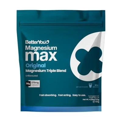 Image of Magnesium Glycinate, Citrate &amp; Malate Supplement 1942mg Max Powder Unflavoured, Triple Blend of 375mg Elemental Absorbtion, Fast Absorbing, Acting Easy to Use BetterYou
