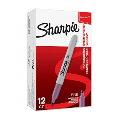 Image of Sharpie Permanent Markers Fine Point Boysenberry 12 Count