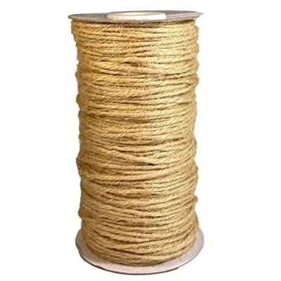 Image of Vaessen Creative Jute Twine, Beige, 100 m x 2 mm, for Gift Wrapping, Decorating, Floral Arrangements and Papercrafts