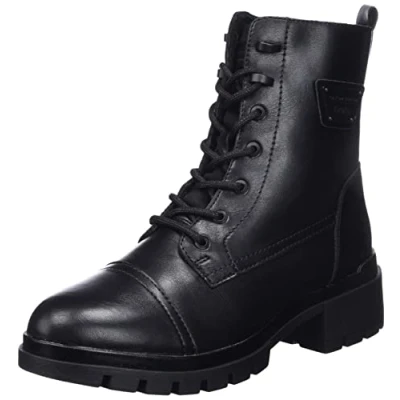 Image of TOM TAILOR Women&#039;s 4294204 Mid Calf Boot, Black, 5 UK