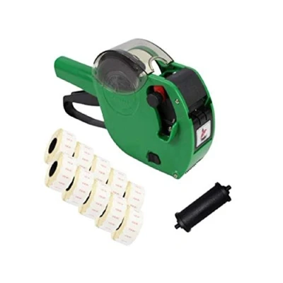 Image of Panther™ PL 2612 Date Coding Gun Starter Pack with 15,000 White Peelable &#039;Use by&#039; Labels Red Text