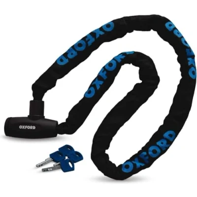 Image of Oxford OF178 GP Chain Lock ,Black,1.5m x 8mm