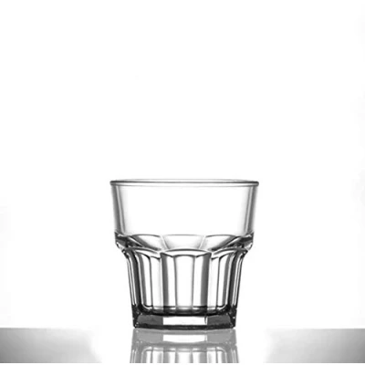 Image of Virtually Unbreakable Heavy Duty Polycarbonate 7 oz Plastic Remedy Rocks Glass, Pack of 6