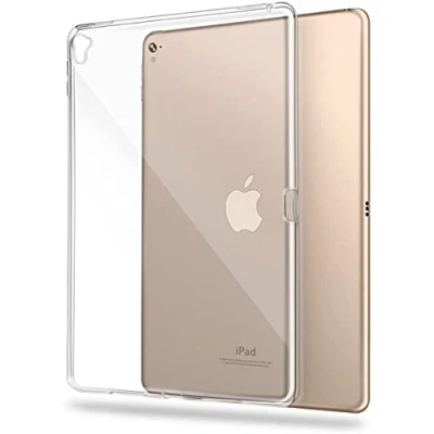 Image of Asgens iPad Pro 9.7 inch Clear Case, Transparent Silicone Case Flexible TPU Shockproof Tablet Computer for Model A1673 A1674 A1675 (2016)