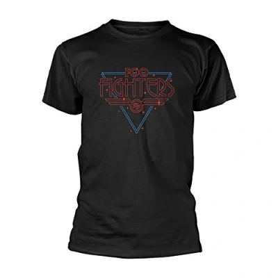 Image of Foo Fighters Disco Outline Official Tee T Shirt Mens Unisex (Large) Black
