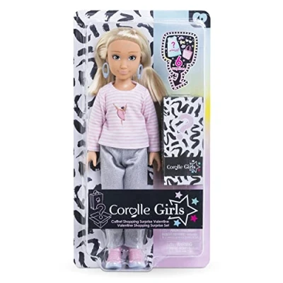 Image of Corolle Girls 9000600070 Valentine Shopping Box with 6 Accessories 28 cm and Above 4 Years
